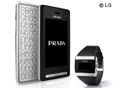 Schickes Duo: Das Prada Phone kommuniziet mit der Uhr Prada Link per Bluetooth